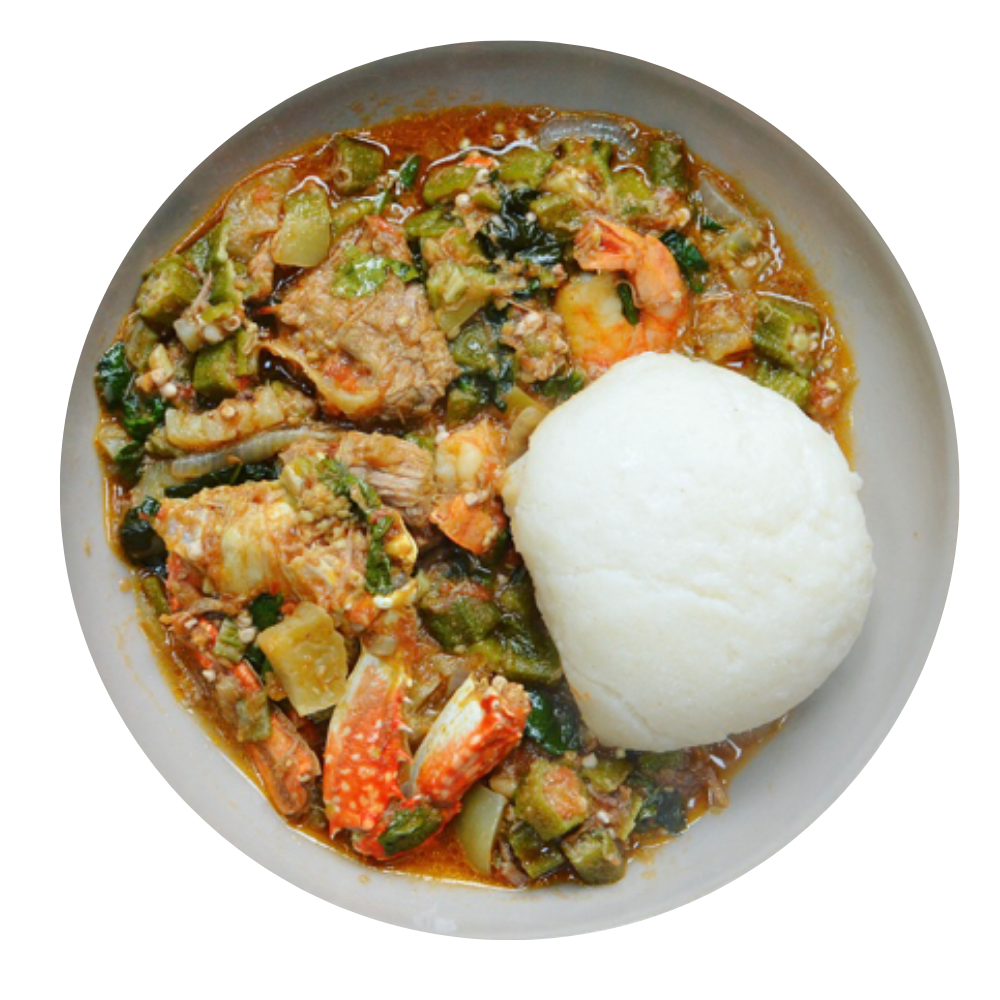 Banku & Okro Soup